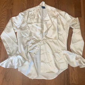 Ralph Lauren cream silk top
